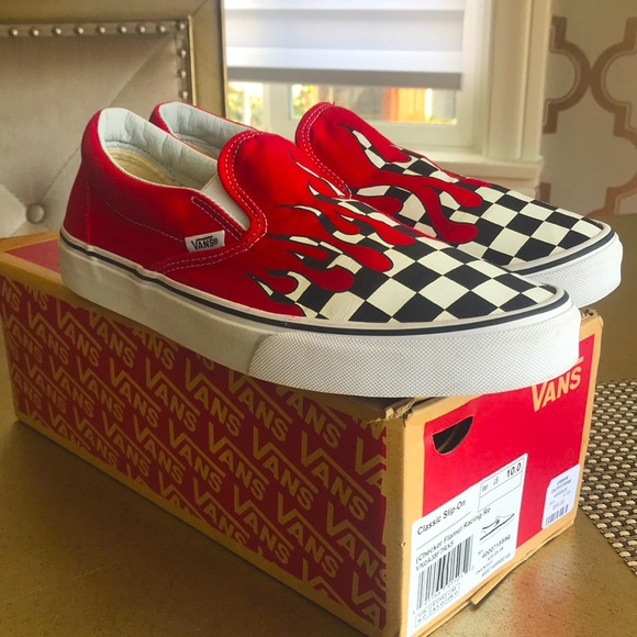vans checkered flames